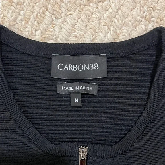 Carbon38 Black Peplum Jacket - Picture 3 of 4